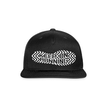 Keep on Running - Snapback Baseball Cap - black - Front