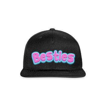 Besties - Snapback Baseball Cap - black - Front