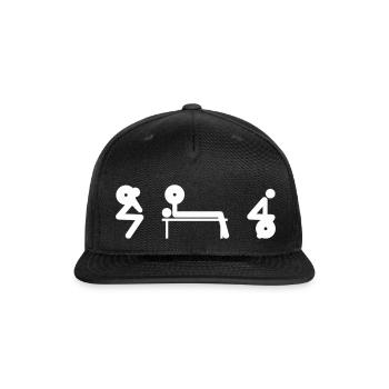 Squat Bench Deadlift - Snapback Baseball Cap - black - Front