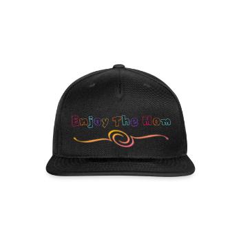 Comfy & Stylish Mom - Snapback Baseball Cap - black - Front