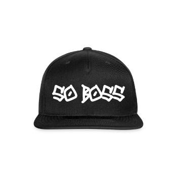 So Boss - Snapback Baseball Cap - black - Front