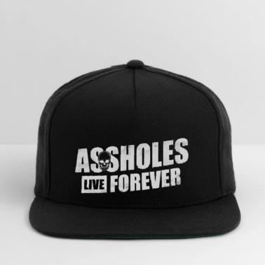 Assholes Live Forever • Black White Snapback Trucker Hat Patchwork Design Y2k assholes live forever | Accessories | Assholes Live Forever  main image 4