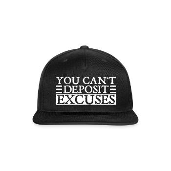 Entrepreneur Success Motivational - Snapback Baseball Cap - black - Front