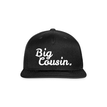 Big Cousin clothing Premium - Snapback Baseball Cap - black - Front