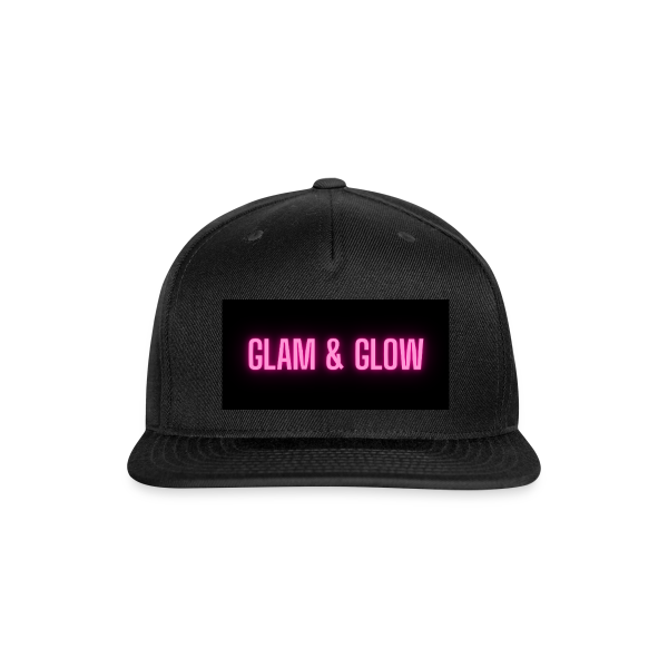Glam Glow Black - Snapback Baseball Cap