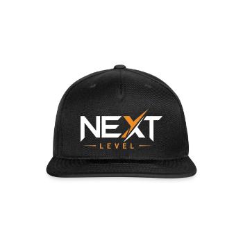 Next Level Elevation Logo - Snapback Baseball Cap - black - Front