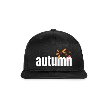 Autumn Tree Orange Fall Leaves The Season - Snapback Baseball Cap - black - Front