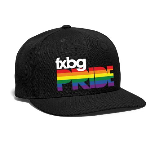 FXBG PRIDE Logo - WHITE - Snapback Baseball Cap