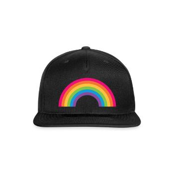 Positive Raibow - Snapback Baseball Cap - black - Front