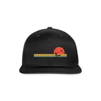 Kitesurfing Watersport Windpower Fun - Snapback Baseball Cap - black - Front