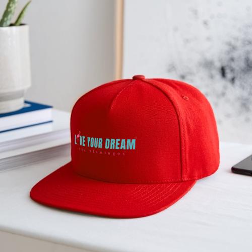 Live Your Dream w/Flamingo Bird - Snapback Baseball Cap