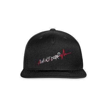 punks not dead quote - Snapback Baseball Cap - black - Front