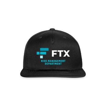 FTX Risk Management Department - Snapback Baseball Cap - black - Front