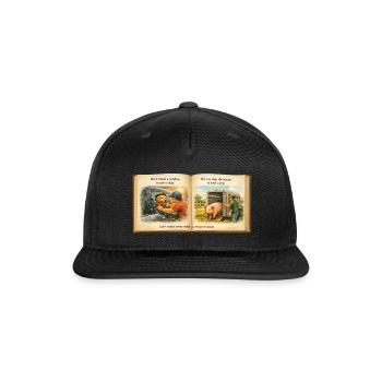 Compassion in Action - Turn a Meal into a Rescue  - Snapback Baseball Cap - black - Front