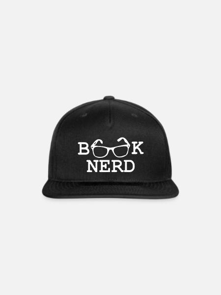 Book Nerd - Snapback Baseball Cap - black