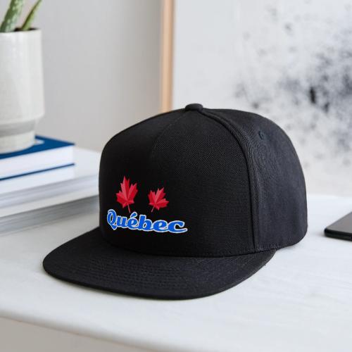 Québec with two red maple leaves - Snapback Baseball Cap