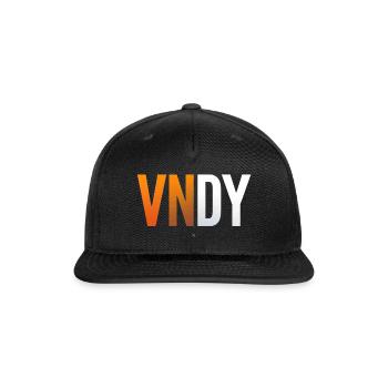 VNDY Gradient Brand Logo Tee - Snapback Baseball Cap - black - Front