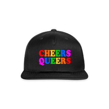Cheers queers - Snapback Baseball Cap - black - Front