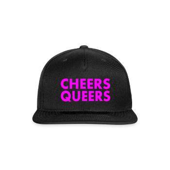 Cheers queers - Snapback Baseball Cap - black - Front