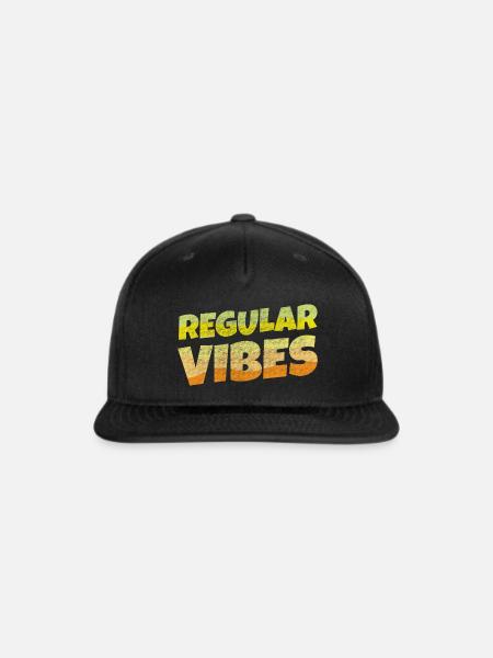 Regular Vibes - Snapback Baseball Cap - black