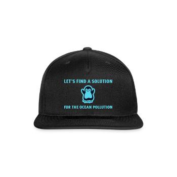 Marine Conservation - Snapback Baseball Cap - black - Front