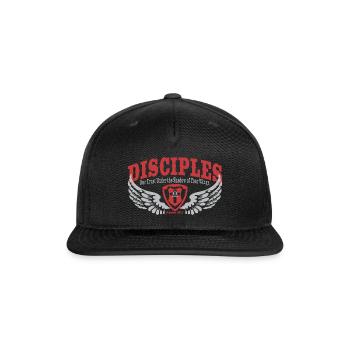 Disciples Shield And Wings Christian Bible - Snapback Baseball Cap - black - Front