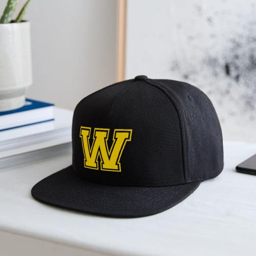 Letter W – Capital Athletic Alphabet Monogram - Snapback Baseball Cap