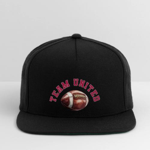 Team United American Football Design - Snapback Baseball Cap