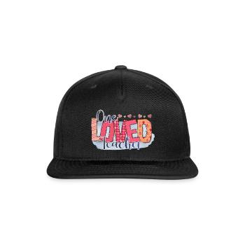 One Loved Teacher - Snapback Baseball Cap - black - Front