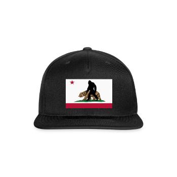 Bigfoot California's Cryptid Legend - Snapback Baseball Cap - black - Front