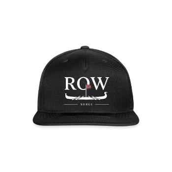 Norge Rowing Viking Longship Norwegian Pride - Snapback Baseball Cap - black - Front