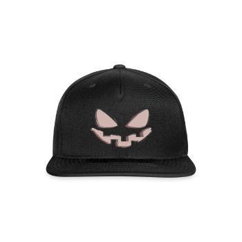 face Cat - Snapback Baseball Cap - black - Front