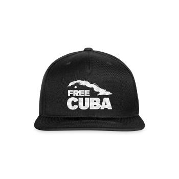 Free Cuba Sos Cuba - Snapback Baseball Cap - black - Front