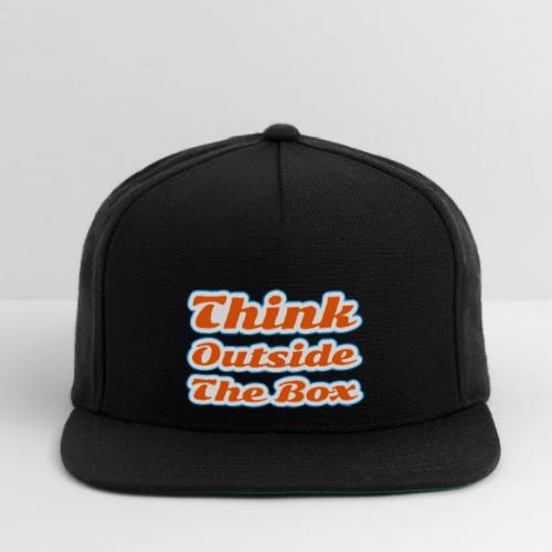 Think Outside the Box — Creative Mindset Script - Snapback Baseball Cap