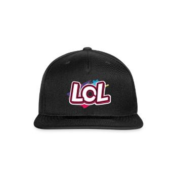 LOL😂 - Snapback Baseball Cap - black - Front