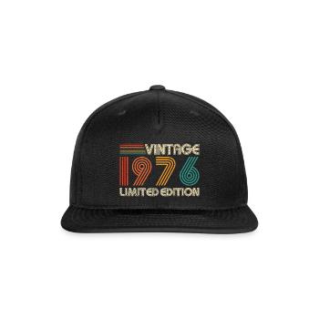 Vintage 1976 Limited Edition Classic 1976 Vintage - Snapback Baseball Cap - black - Front