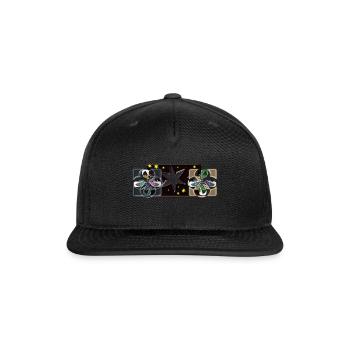 White Star - Snapback Baseball Cap - black - Front
