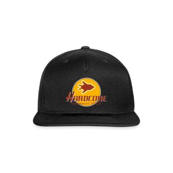 Hardcore Circle Sports Logo - Snapback Baseball Cap - black - Front