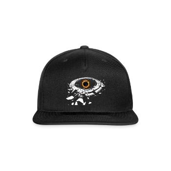The Dark Eclipse: Strategic Shadow and Golden Coro - Snapback Baseball Cap - black - Front