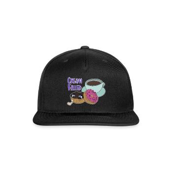 Cream Filled - Snapback Baseball Cap - black - Front