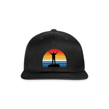 FUNNY SQUAD THINK OUTSIDE AND ORIGINATE CAMPER - Snapback Baseball Cap - black - Front