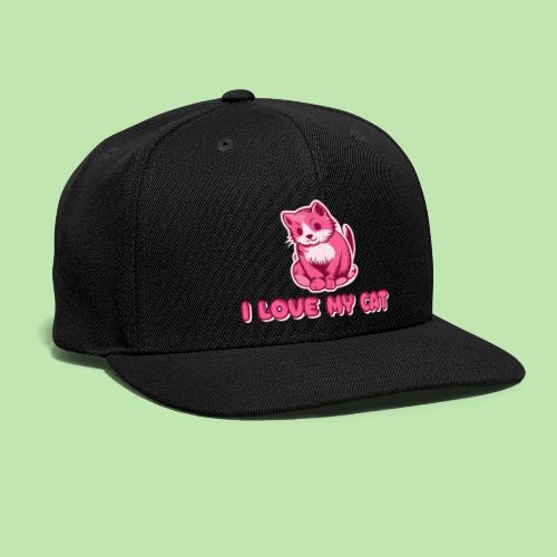 I love my cat - Snapback Baseball Cap