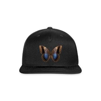Owl Butterfly Caligo memnon - Snapback Baseball Cap - black - Front