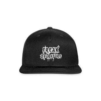 Freak of Nature Electrified Typography - Snapback Baseball Cap - black - Front