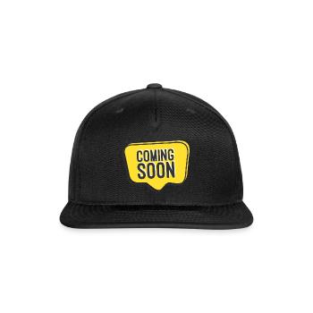 Coming soon: Sneak Peek Tee - Snapback Baseball Cap - black - Front