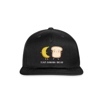 Bread Bakery Banana Bread - Snapback Baseball Cap - black - Front