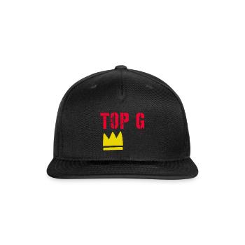 Top G - Snapback Baseball Cap - black - Front