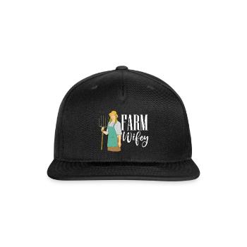 Farm Wife - Snapback Baseball Cap - black - Front