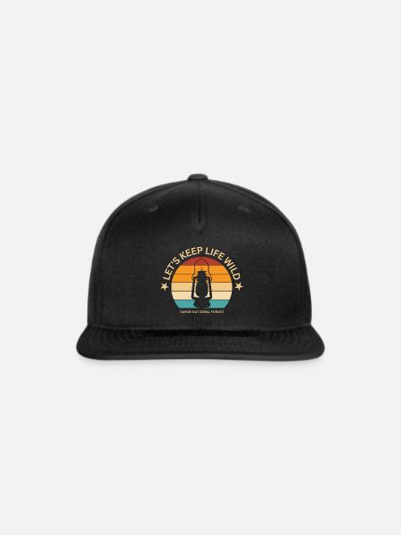 let's keep life wild - Snapback Baseball Cap - black