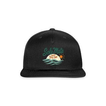 Sole Mate Since Day One - Snapback Baseball Cap - black - Front